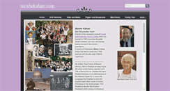 Desktop Screenshot of moshekahan.com